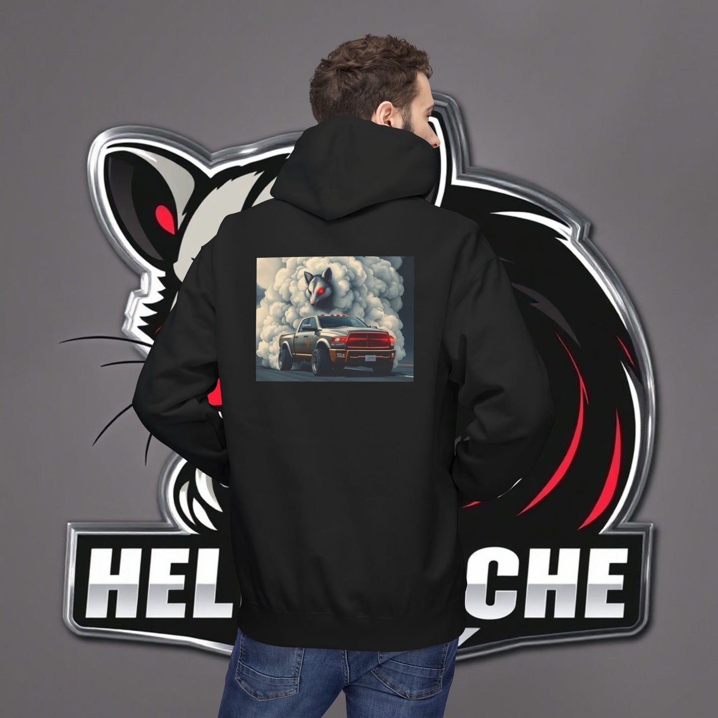 HellKuache Si Cema fleece hoodie