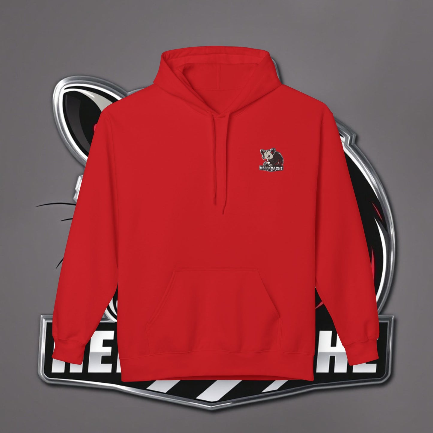 HellKuache fleece hoodie RedEye