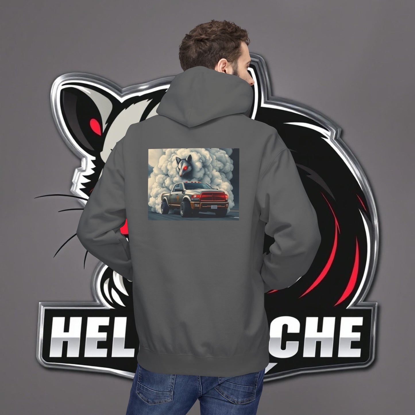 HellKuache Si Cema fleece hoodie