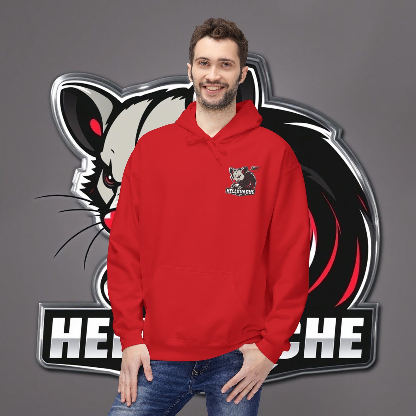 HellKuache Si Cema fleece hoodie