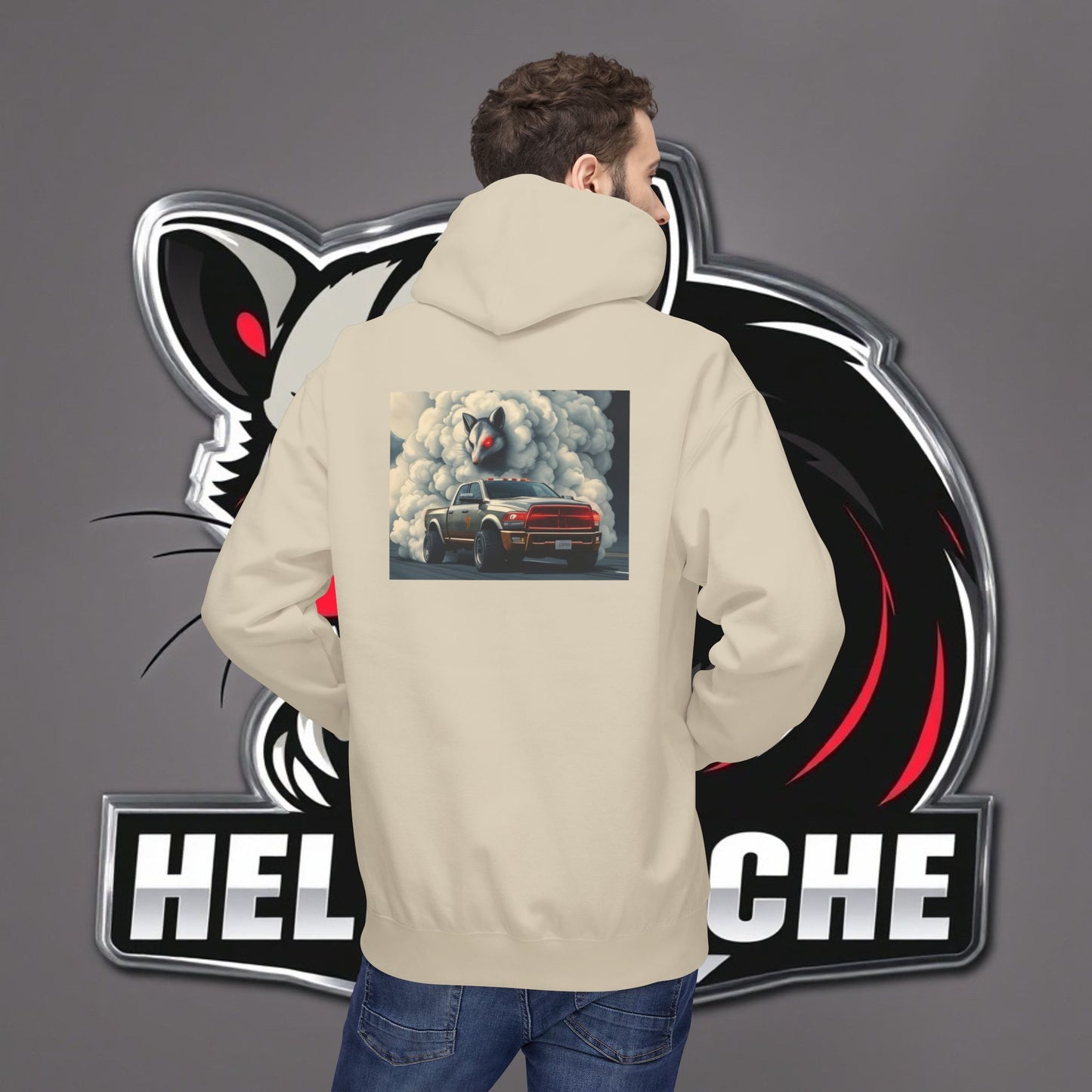 HellKuache Si Cema fleece hoodie