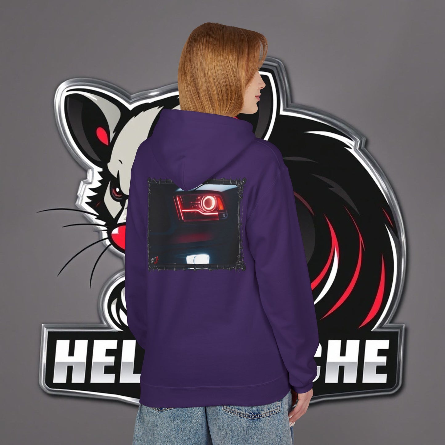 HellKuache fleece hoodie RedEye