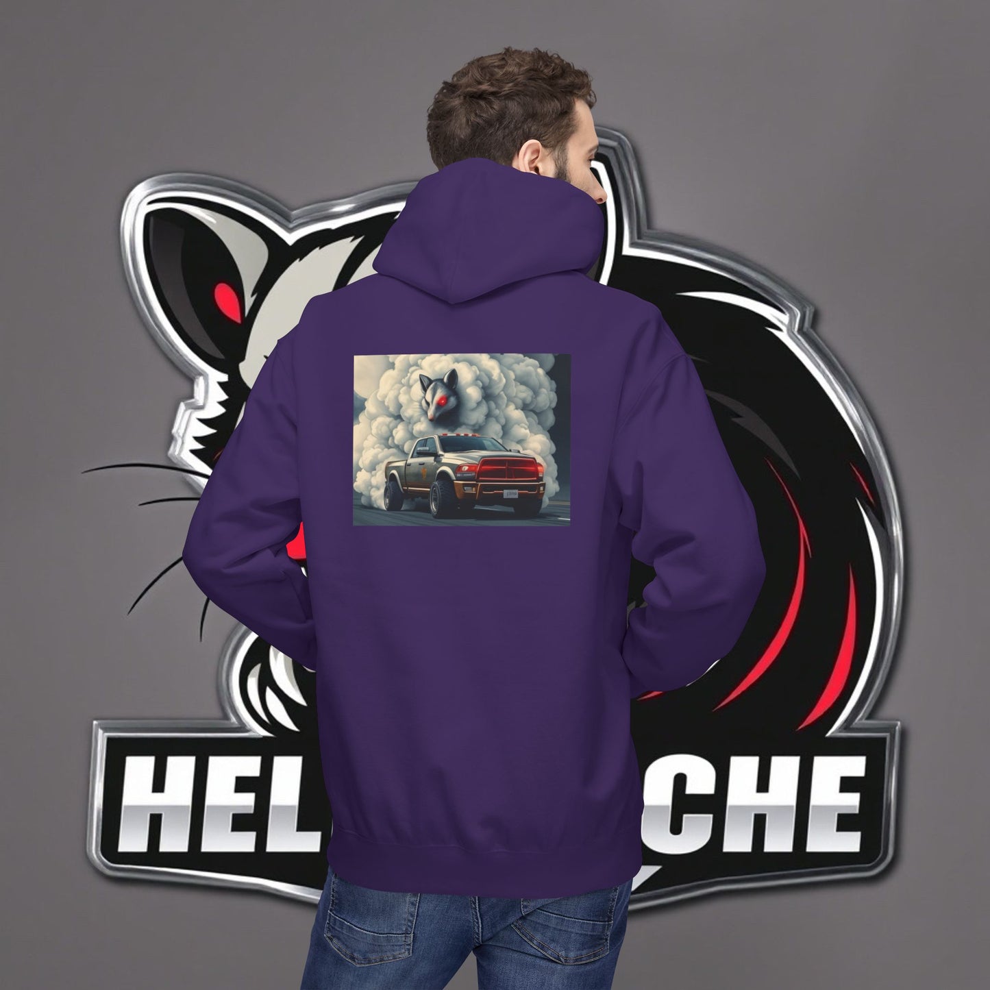 HellKuache Si Cema fleece hoodie