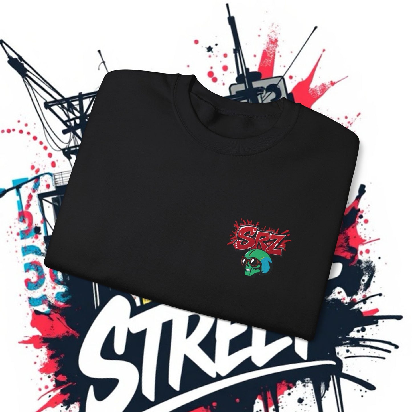 Street alien graphic T-shirt