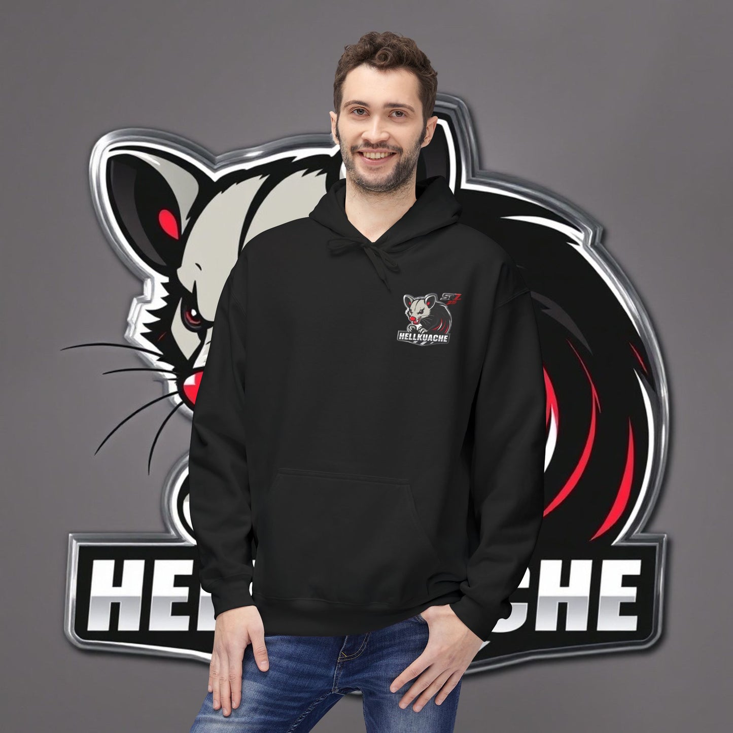 HellKuache Si Cema fleece hoodie