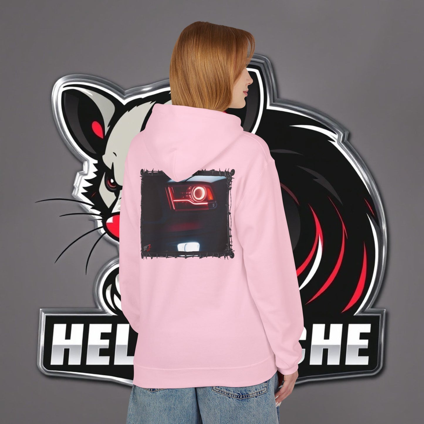 HellKuache fleece hoodie RedEye