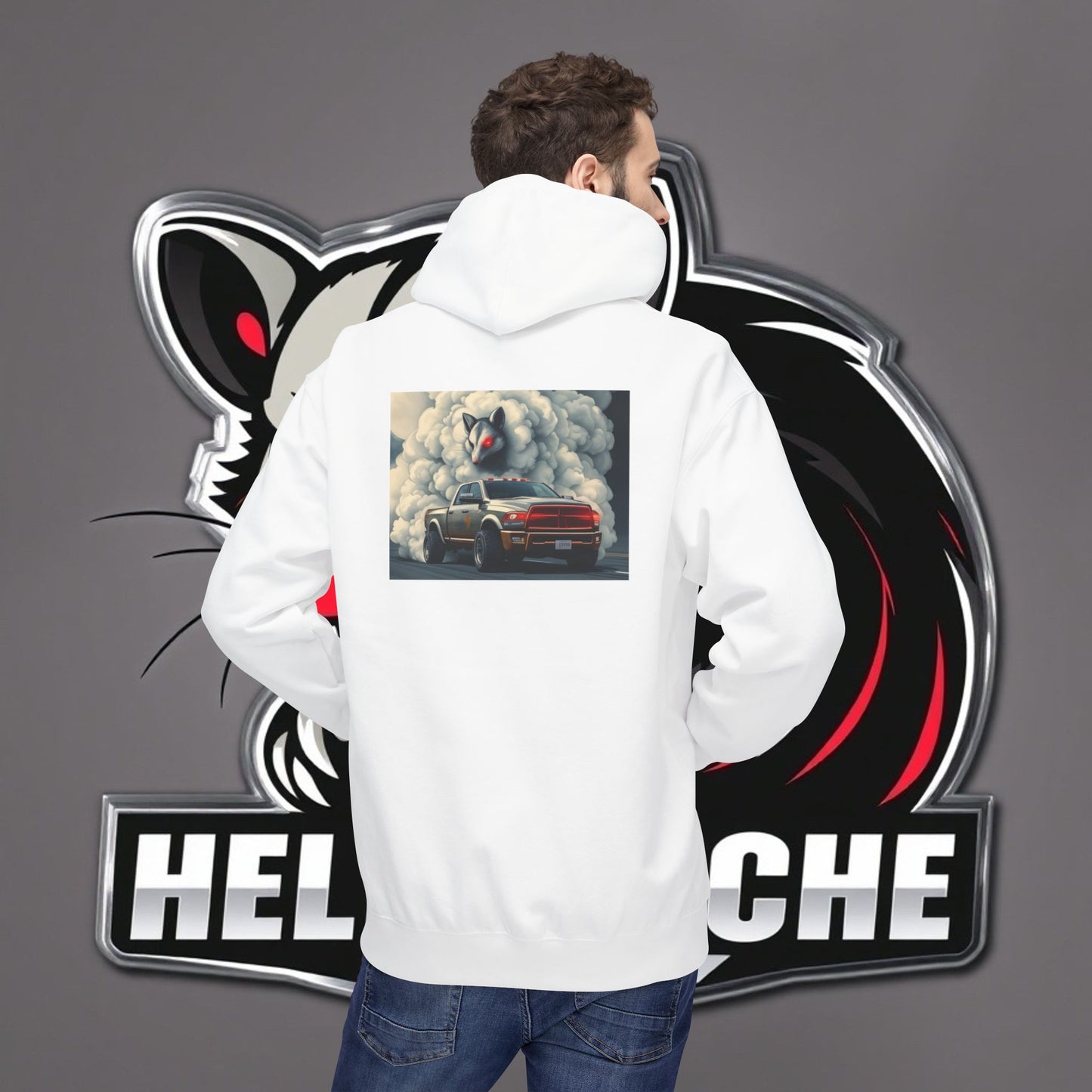 HellKuache Si Cema fleece hoodie