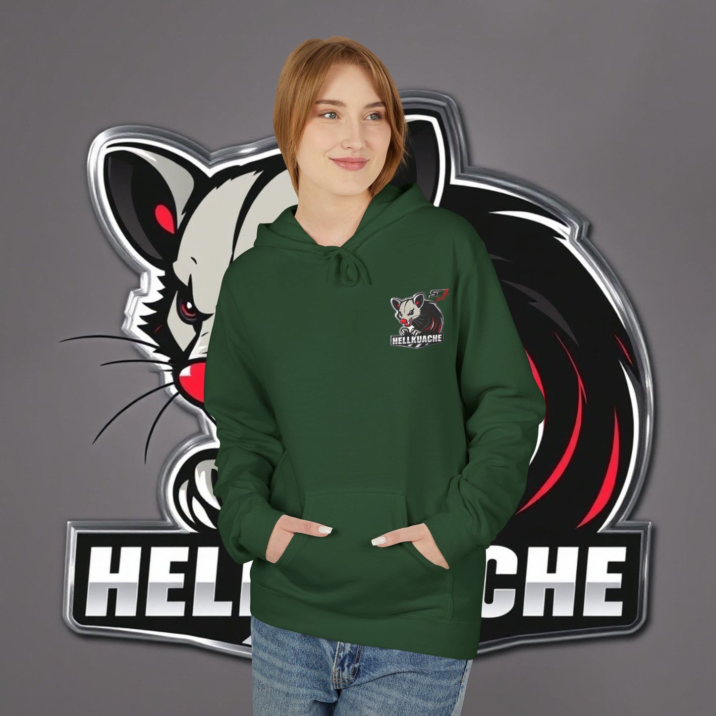 HellKuache Si Cema fleece hoodie