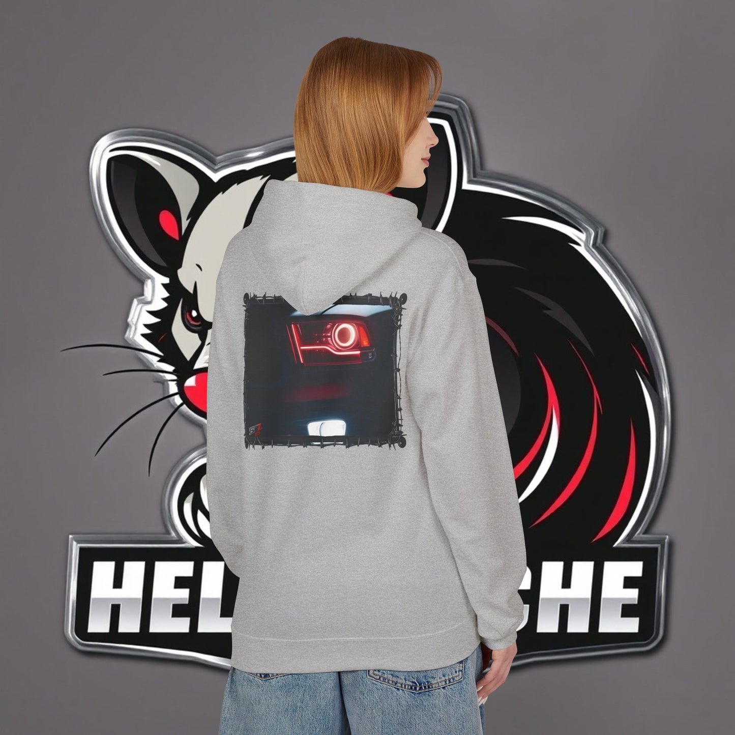 HellKuache fleece hoodie RedEye