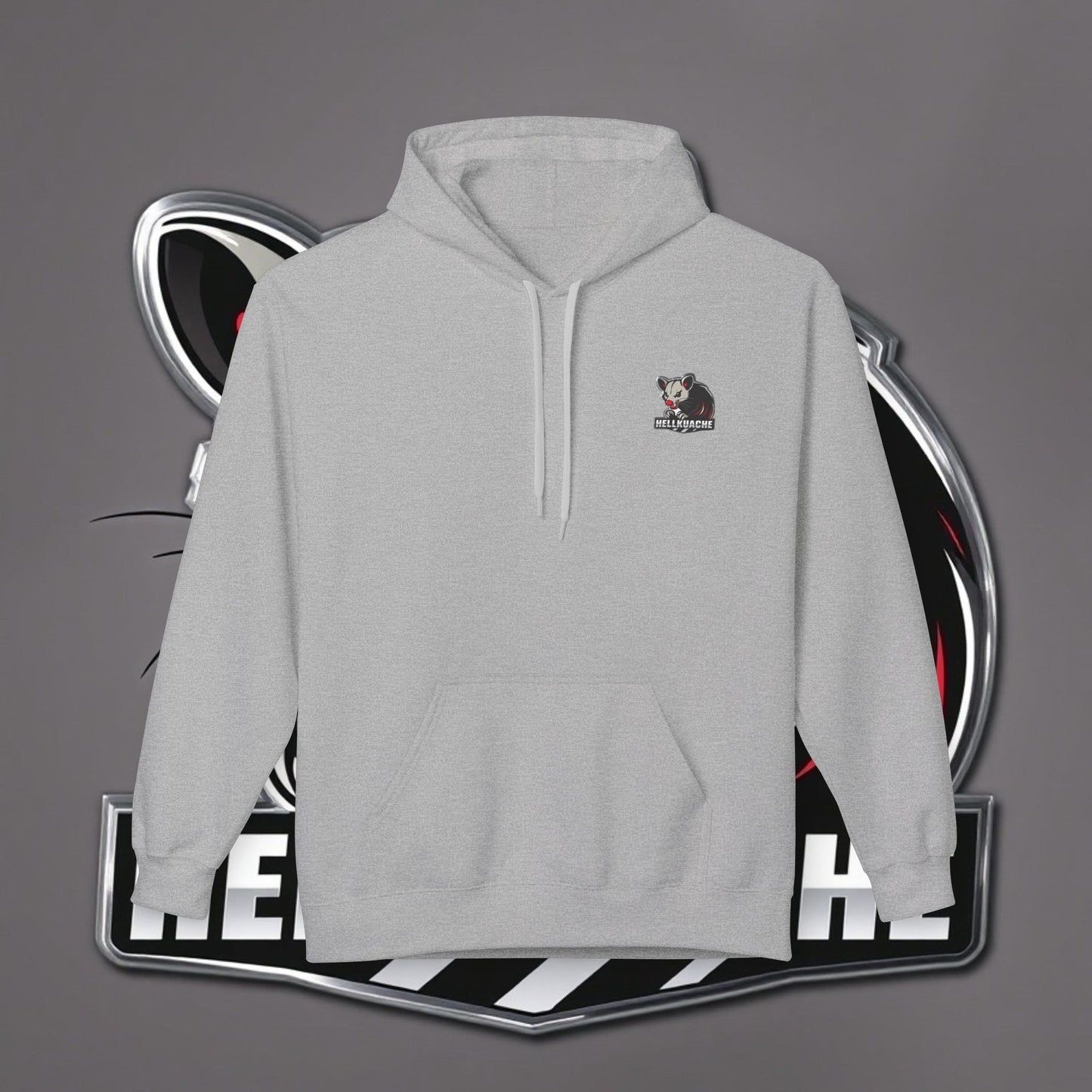 HellKuache fleece hoodie RedEye