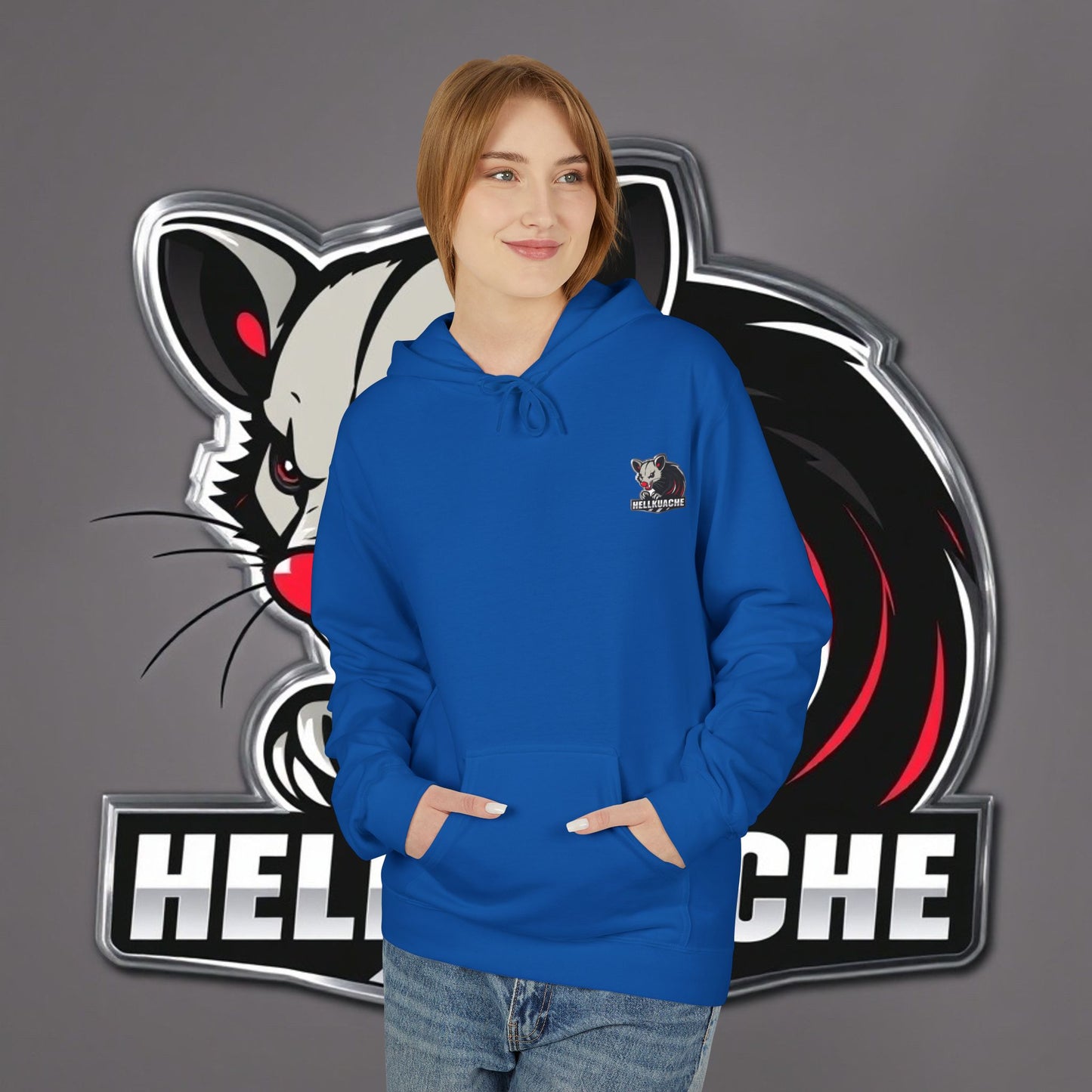 HellKuache fleece hoodie RedEye